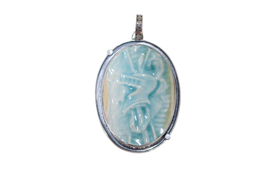 Majolica Knight Pendant
