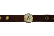 Majolica Medallion Leather Bracelet