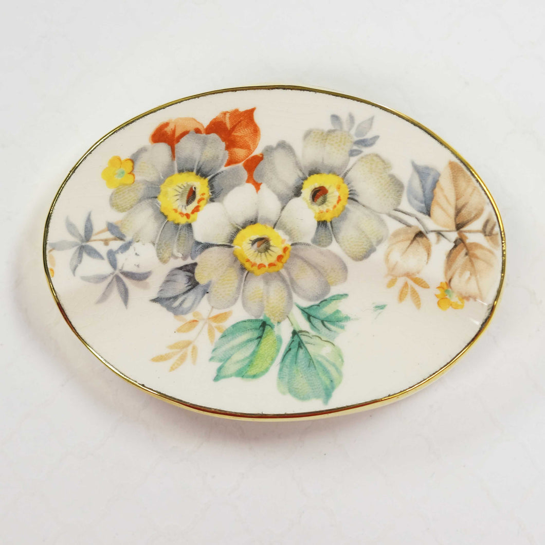 Muted Floral Belt Buckle