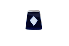 Navy and White Diamond Napkin Ring