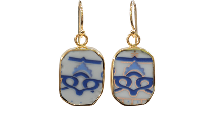 Octagon Scrolls Earrings