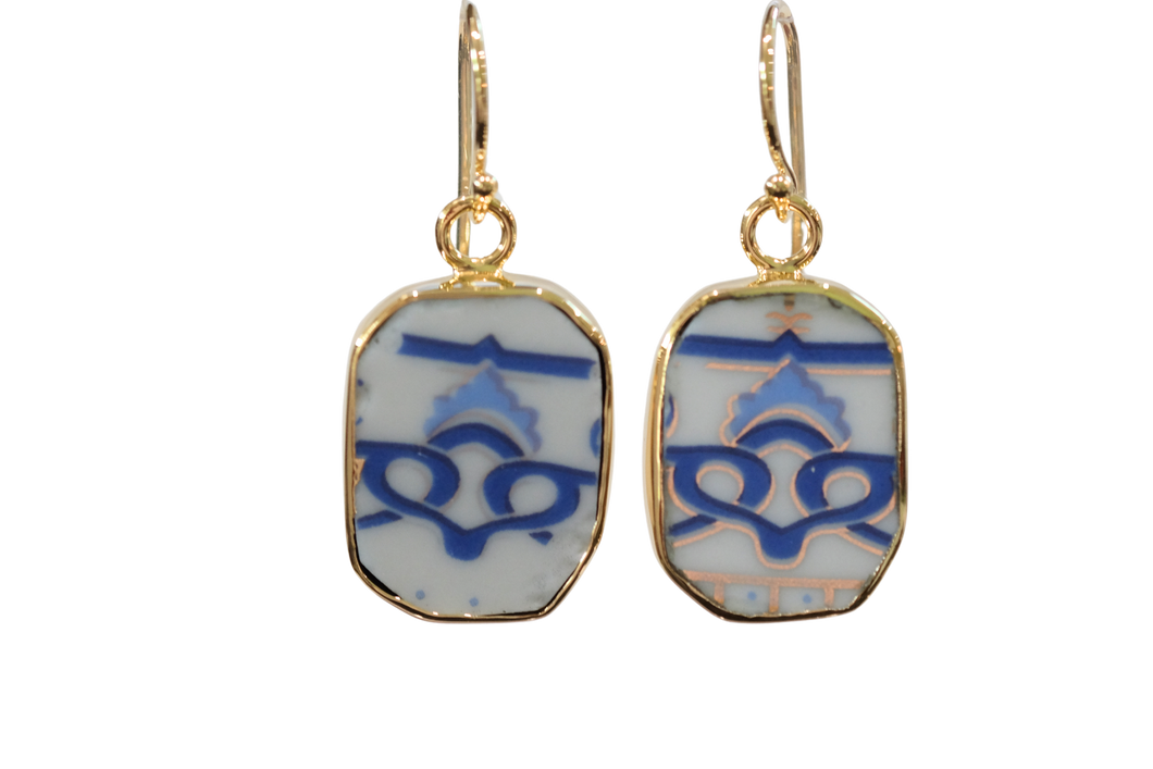 Octagon Scrolls Earrings