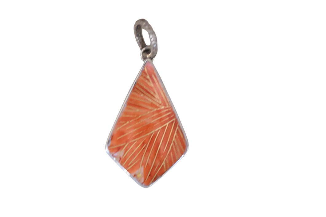 Orange Leaves Pendant
