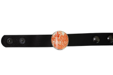 Orange Willow Leather Bracelet