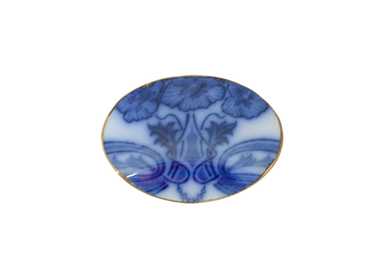 Oval Flo Blue Belt Buckle