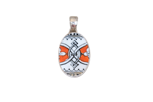 Oval Geometric Pendant