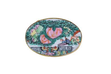 Oval Rose Medallion Belt Buckle