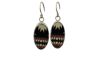 Oval Southwestern Earrings