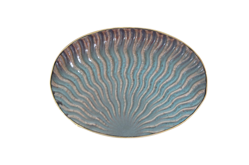 Oval Sun Rays Belt Buckle