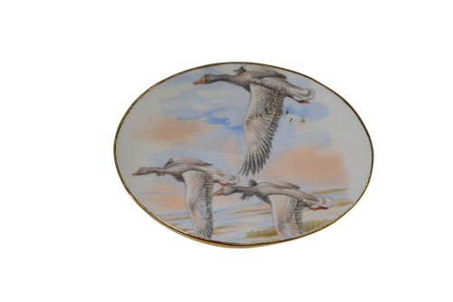 Oval Trio of Birds Belt Buckle