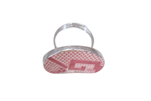 Oval Red Willow Geometric Napkin Ring