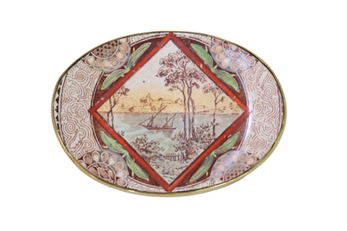Picture on the Lake Belt Buckle