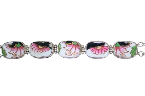 Pink Floral Bracelet