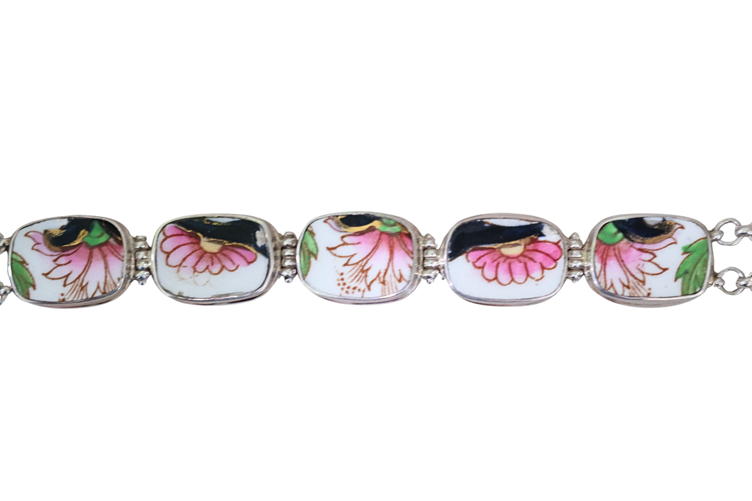Pink Floral Bracelet