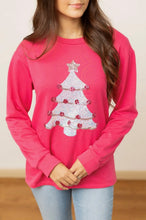 Pink Sequin Tree Top