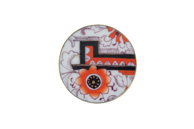 Pop of Orange Belt Buckle
