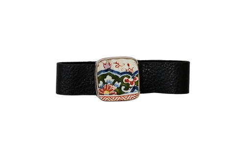 Pottery Leather Bracelet