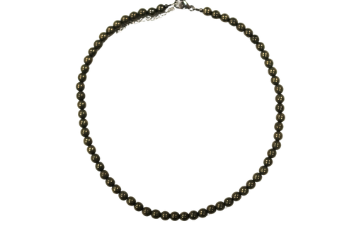 Pyrite 6mm smooth beads