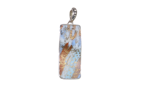 Rectangle Faces in the Crowd Pendant