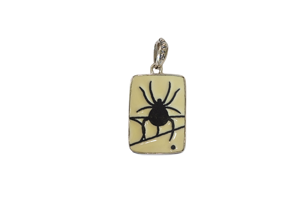 Rectangle Spider Pendant