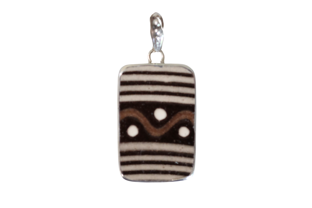 Rectangle Yin and Yang Pendant