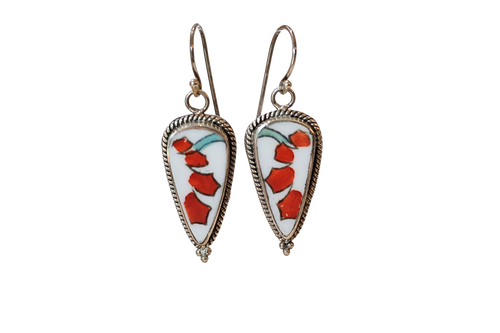 Red Petals Earrings