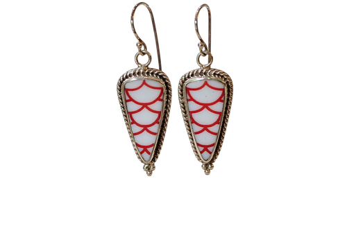 Red Swag Earrings