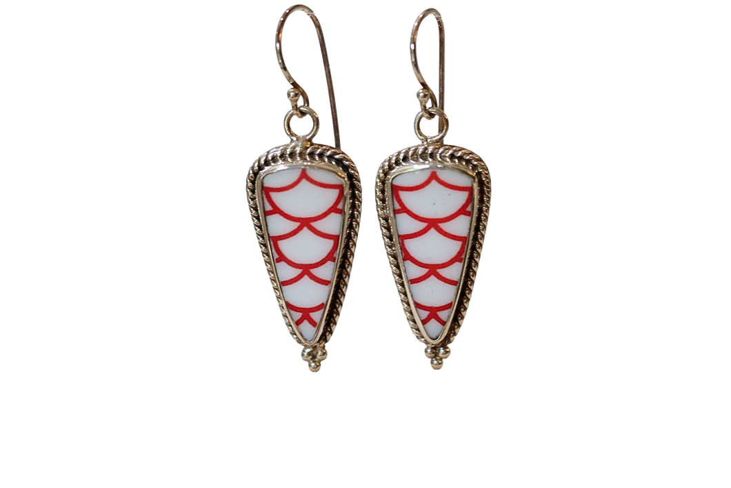 Red Swag Earrings