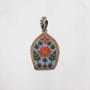 Red and Lilac Pendant