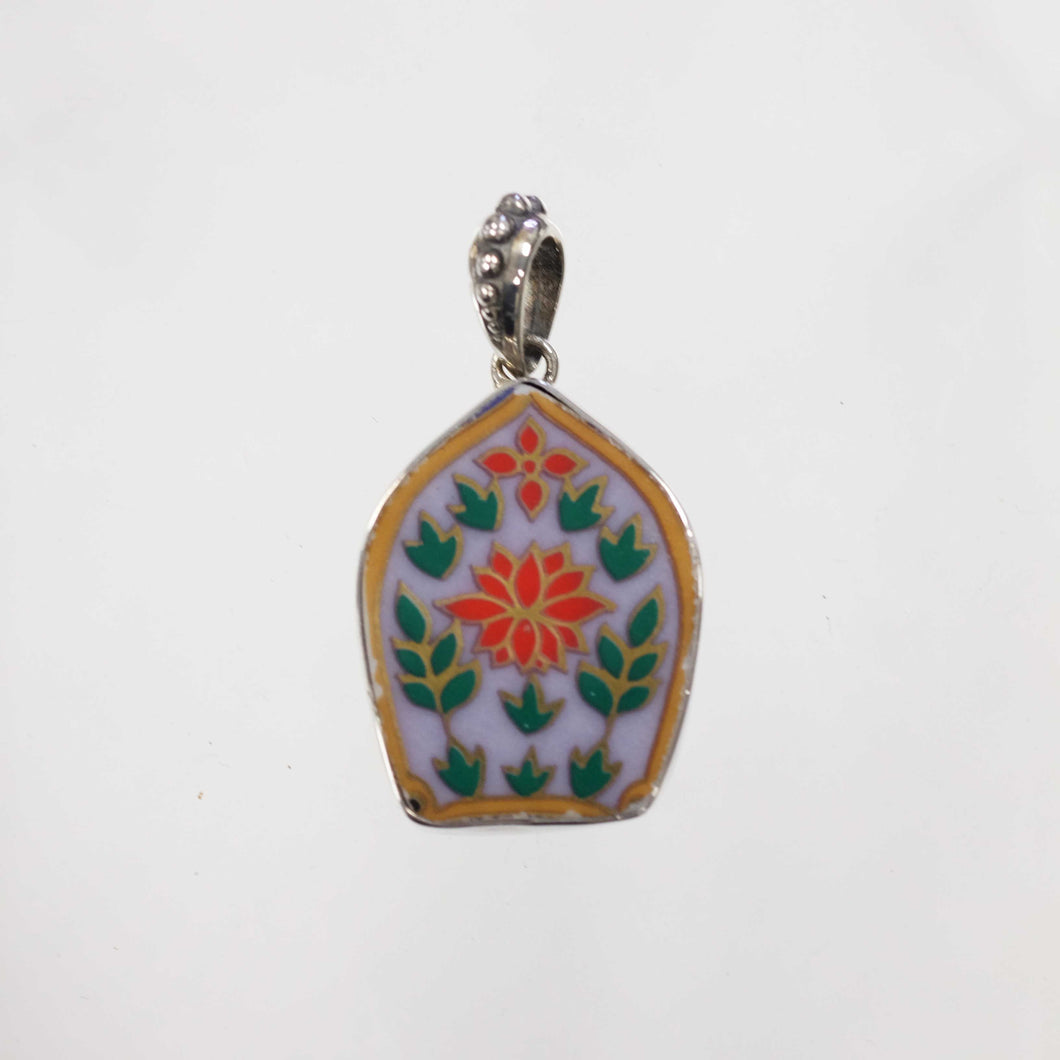 Red and Lilac Pendant
