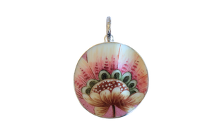 Round Bold Floral Pendant