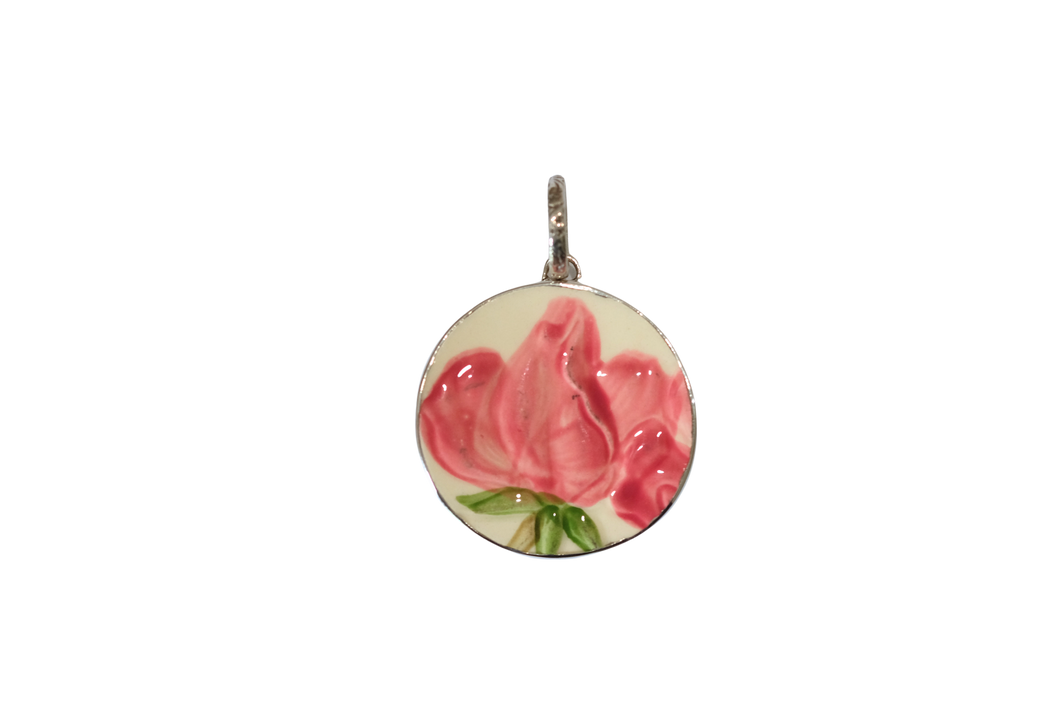Round Desert Rose Pendant