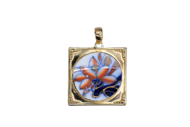 Round Framed Imari Pendant