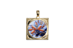 Round Framed Imari Pendant