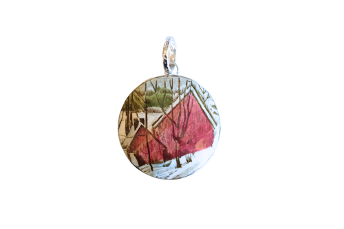 Round Friendly Village Pendant