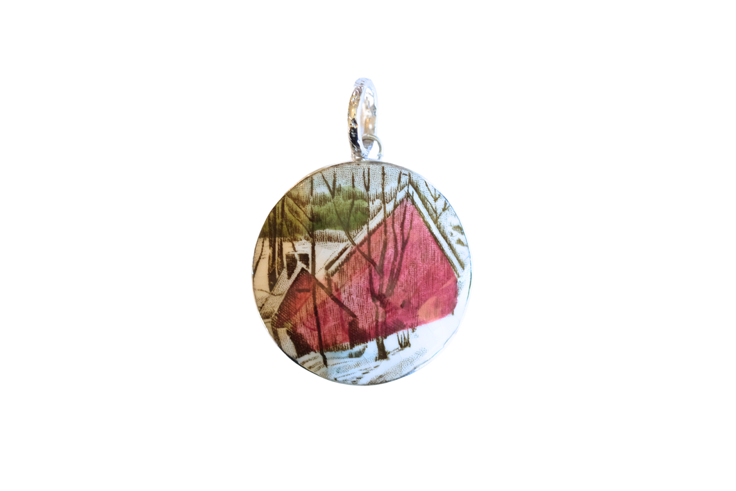Round Friendly Village Pendant