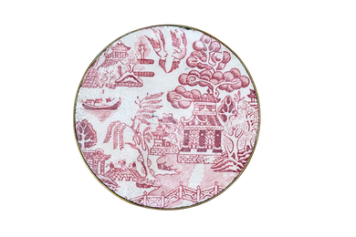 Round Red Willow Belt Buckle