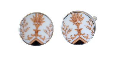 Round Wheat Cufflinks
