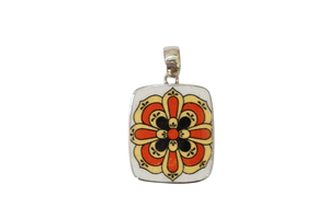 Rounded Rectangle Medallion Pendant