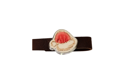 Santa Hat Leather Bracelet