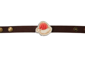 Santa Hat Leather Bracelet