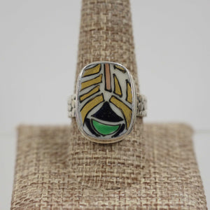 Size 10 Med Century Modern Ring