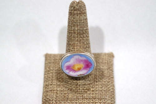 Size 10 Oval Flower Ring