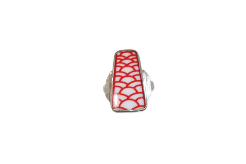Size 10 Red Scales Ring