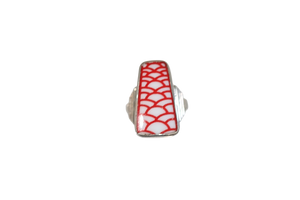 Size 10 Red Scales Ring