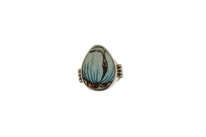 Size 10 Turquoise Petals Ring