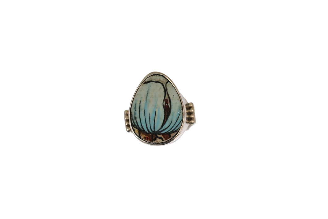 Size 10 Turquoise Petals Ring