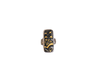 Size 5.5 Gold and Black Ring