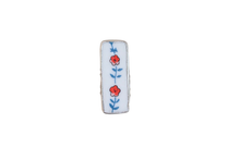 Size 5.5 Rectangle Red Floral Garland Ring