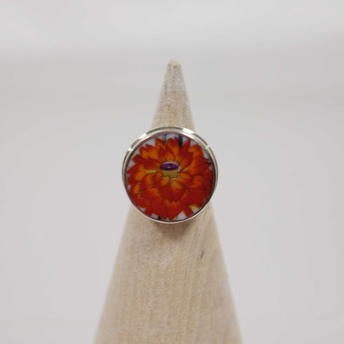 Size 5 Orange Blossom Ring